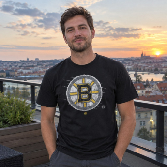 Boston Bruins koszulka męska Majestic Ice Pond Slice black