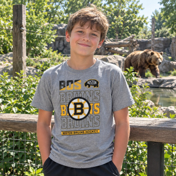 Boston Bruins koszulka dziecięca Timeless Ss grey