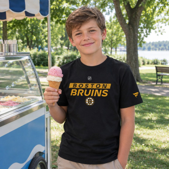 Boston Bruins koszulka dziecięca Pro Wordmark black