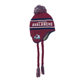 Colorado Avalanche czapka zimowa dziecięca Jacquard Tassel Knit With Pom
