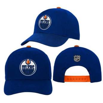 Edmonton Oilers dziecięca czapka baseballowa Precurved Snap