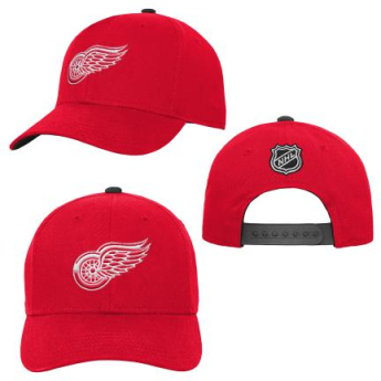Detroit Red Wings dziecięca czapka baseballowa Precurved Snap