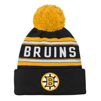Boston Bruins czapka zimowa dziecięca Jacquard Cuffed Knit With Pom