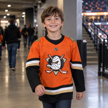 Anaheim Ducks dziecięca koszulka meczowa Home Replica Jersey orange