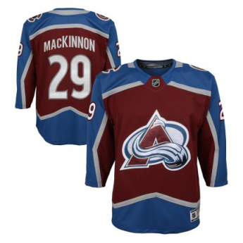 Colorado Avalanche dziecięca koszulka meczowa Nathan Mackinnon Premier Home