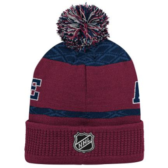Colorado Avalanche czapka zimowa dziecięca Puck Pattern Cuffed Pom