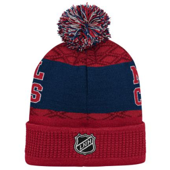 Montreal Canadiens czapka zimowa dziecięca Puck Pattern Cuffed Pom