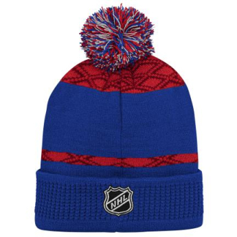New York Rangers czapka zimowa dziecięca Puck Pattern Cuffed Pom