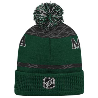 Minnesota Wild czapka zimowa dziecięca Puck Pattern Cuffed Pom
