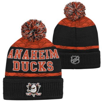 Anaheim Ducks czapka zimowa dziecięca Puck Pattern Cuffed Pom