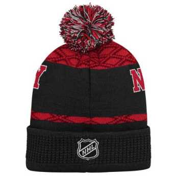 New Jersey Devils czapka zimowa dziecięca Puck Pattern Cuffed Pom