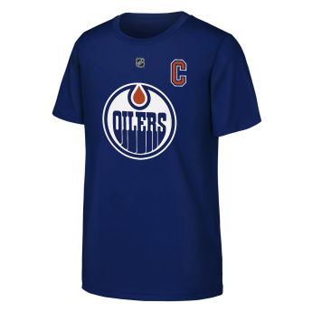 Edmonton Oilers koszulka dziecięca NHL Flat Captains Name & Number Short Sleeve Cotton