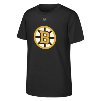 Boston Bruins koszulka dziecięca David Pastrnak #88 NHL Flat Name & Number Short Sleeve Cotton
