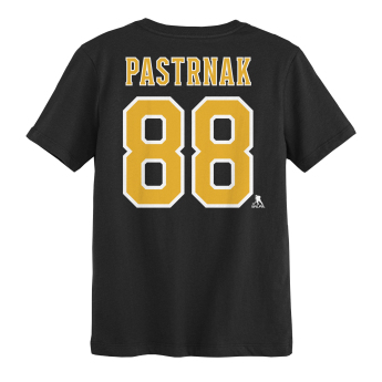 Boston Bruins koszulka dziecięca David Pastrnak #88 NHL Flat Name & Number Short Sleeve