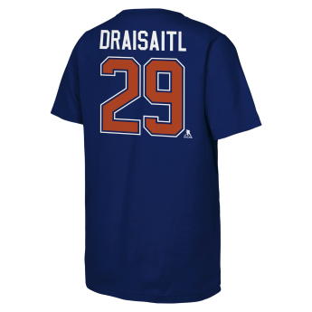 Edmonton Oilers koszulka dziecięca Leon Draisaitl #29 NHL Flat Name & Number Short Sleeve Cotton
