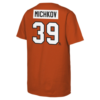 Philadelphia Flyers koszulka dziecięca Matvei Michkov #39 NHL Flat Name & Number Short Sleeve Cotton