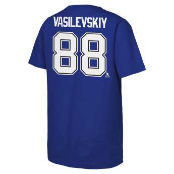 Tampa Bay Lightning koszulka dziecięca Andrei Vasilevskiy #88 NHL Flat Name & Number Short Sleeve