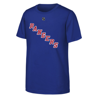 New York Rangers koszulka dziecięca Igor Shesterkin #31 NHL Flat Name & Number Short Sleeve Cotton