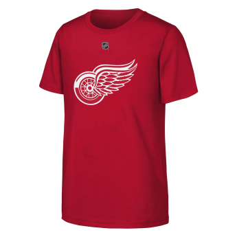 Detroit Red Wings koszulka dziecięca Moritz Seider #53 NHL Flat Name & Number Short Sleeve Cotton