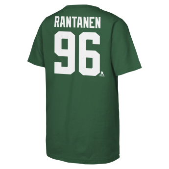 Dallas Stars koszulka dziecięca Mikko Rantanen #96 NHL Flat Name & Number Short Sleeve Cotton