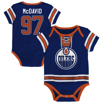 Edmonton Oilers body dziecięce Connor McDavid #97 NHL Hockey Pro Creeper – Name & Number