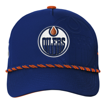 Edmonton Oilers dziecięca czapka baseballowa NHL Authentic Pro 2026 Podium Cap