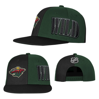 Minnesota Wild dziecięca czapka baseballowa NHL Icebound Flatbrim Snapback