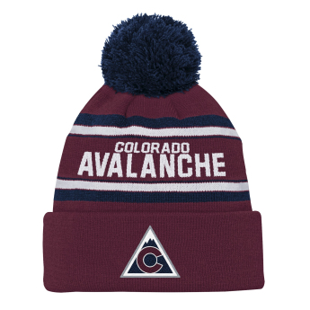 Colorado Avalanche czapka zimowa dziecięca NHL 3rd Jersey Jacquard Cuff Pom