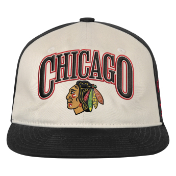 Chicago Blackhawks dziecięca czapka baseballowa NHL Flatbrim Arch Deadstock Snapback