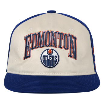Edmonton Oilers dziecięca czapka baseballowa NHL Flatbrim Arch Deadstock Snapback