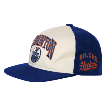 Edmonton Oilers dziecięca czapka baseballowa NHL Flatbrim Arch Deadstock Snapback