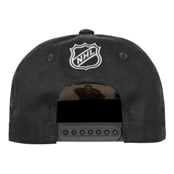 Minnesota Wild dziecięca czapka baseballowa NHL Flatbrim Arch Deadstock Snapback