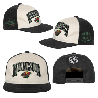Minnesota Wild dziecięca czapka baseballowa NHL Flatbrim Arch Deadstock Snapback