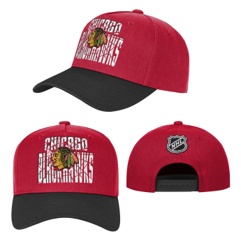 Chicago Blackhawks dziecięca czapka baseballowa NHL Icebound Pro Crown