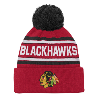 Chicago Blackhawks czapka zimowa dziecięca NHL 3rd Jersey Jacquard Cuff Pom