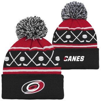 Carolina Hurricanes czapka zimowa dziecięca NHL Face-Off Cuff Pom