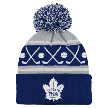 Toronto Maple Leafs czapka zimowa dziecięca NHL Face-Off Cuff Pom
