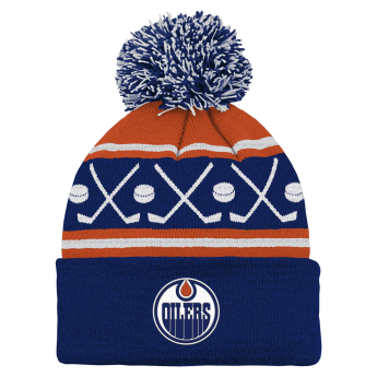 Edmonton Oilers czapka zimowa dziecięca NHL Face-Off Cuff Pom