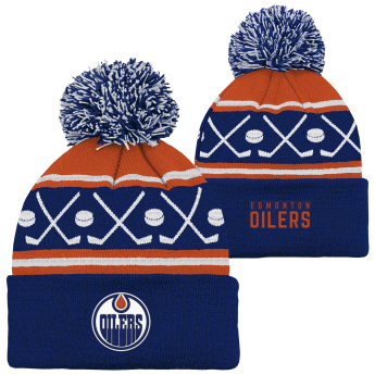 Edmonton Oilers czapka zimowa dziecięca NHL Face-Off Cuff Pom