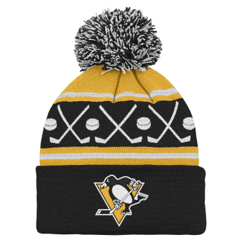 Pittsburgh Penguins czapka zimowa dziecięca NHL Face-Off Cuff Pom