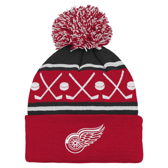 Detroit Red Wings czapka zimowa dziecięca NHL Face-Off Cuff Pom