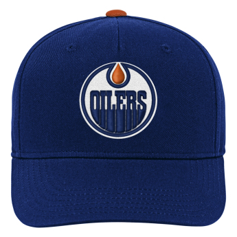 Edmonton Oilers dziecięca czapka baseballowa NHL Precurved Snap