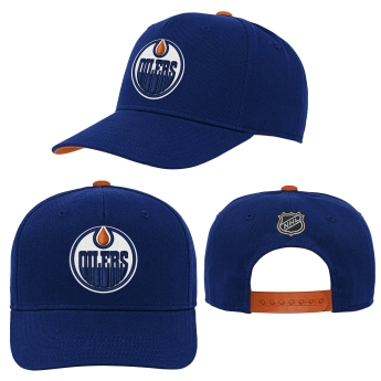 Edmonton Oilers dziecięca czapka baseballowa NHL Precurved Snap