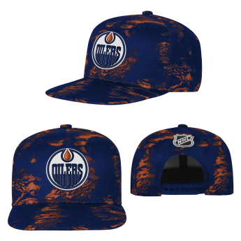 Edmonton Oilers dziecięca czapka baseballowa NHL Dynamics Flat Brim Snapback