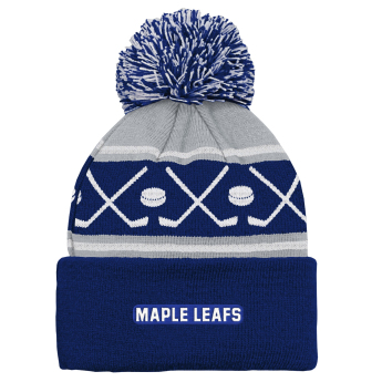 Toronto Maple Leafs czapka zimowa dziecięca NHL Face-Off Cuff Pom
