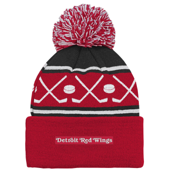 Detroit Red Wings czapka zimowa dziecięca NHL Face-Off Cuff Pom