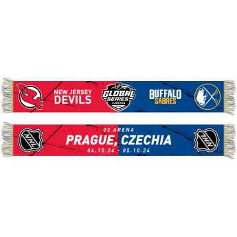 Buffalo Sabres szalik zimowy NHL vs New Jersey Devils NHL Friendship HD Jaquard Scarf
