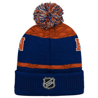 Edmonton Oilers czapka zimowa dziecięca Puck Pattern Cuffed Pom