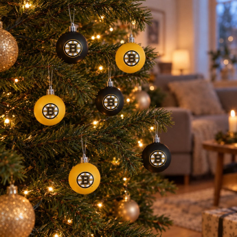 Boston Bruins ozdoby świąteczne NHL 12 Pack Ball Ornament Set