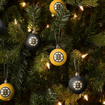 Boston Bruins ozdoby świąteczne NHL 12 Pack Ball Ornament Set